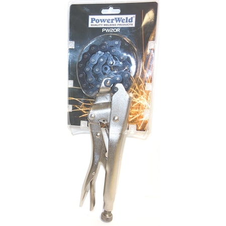 Powerweld Locking Chain Clamp with 10" Chain PW20R